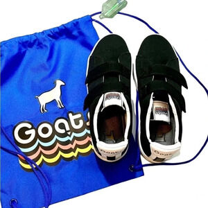 NWT GOATS 305 Canvas White Leather Platform Sneakers